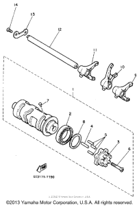XV700CS Копирный вал