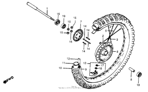 CR450 Front wheel 81