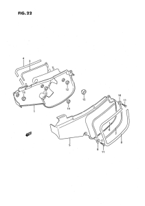 RM80 Обтекатель задний
