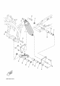 WR125R Задняя подвеска