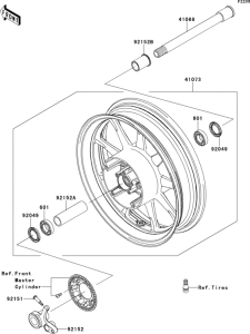  Переднее колесо