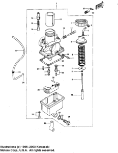 KE175 Carburetor assy