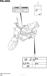 SV650 Label (Sv650Al7 E28)