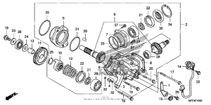 VT750C2 Дифференциал