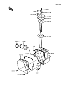 KMX200 エアーフィルター