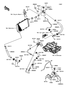 ZX1000 ウォータパイプ