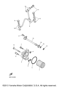 YZ426FP Масляный фильтр