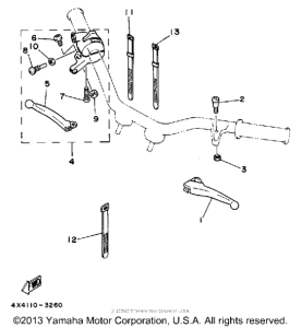 PW50K Handle switch-lever