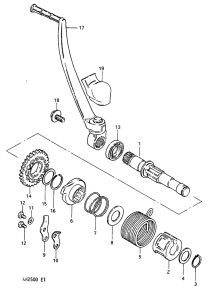 RM250 Ножной стартер
