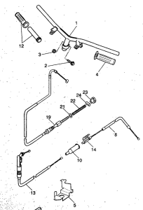 YH50 Steering handle. cable