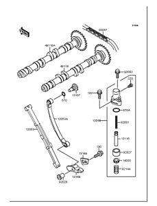 ZX250 Распредвал