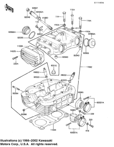 KZ250 Cylinder head covers