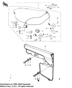 KD80 Seat / chain cover