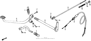 CX500 Brake pedal + change pedal