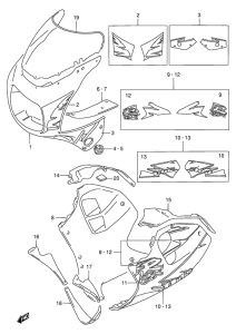 GSX-R1100 Cowling body