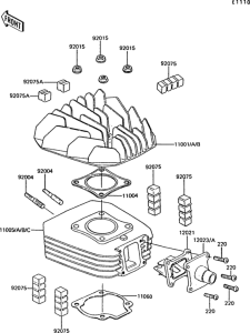 AR50 Цилиндр и головка цилиндров