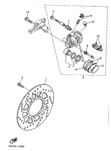 XT600H (33.OKW) Hinterrad-bremssatel