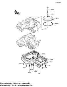 KZ1100 Крышка сапуна / маслосборник