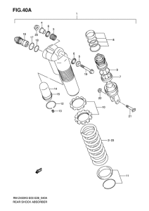 RM-Z450 Задние амортизаторы