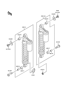 ZR250 Подвеска  /  амортизатор