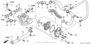 VTX1800R2 Водяной насос