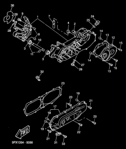 CW50 Картер двигателя