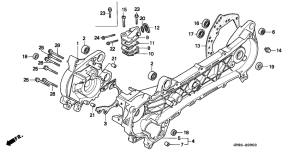 PK50S Картер двигателя