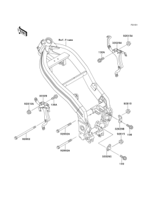 EX250 Рама ,крепежные детали