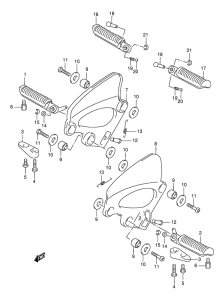 GSX750 Подножки