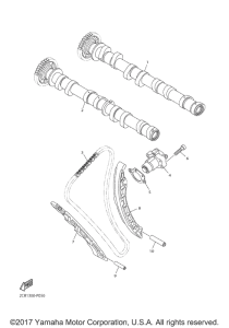 YZF-R1S Цепь механизма газораспределения