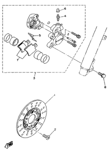 YA50S Pinza de freno delantera