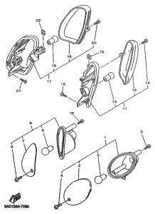 YN50R Поворотники