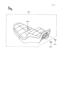 VN750 Сиденье