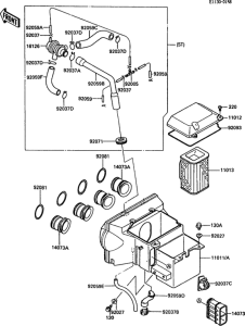 ZX600 Воздушный фильтр