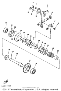 YZ250T Регулятор,вед .звезда