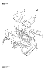 AN650 (ABS) Багажник передний