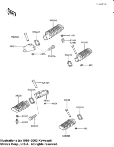 EX250 Подножки