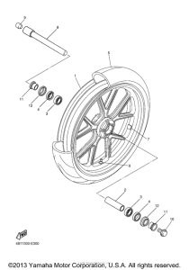 YZF-R1S Переднее колесо