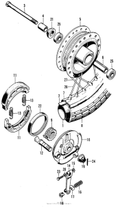 CB125S Front wheel s