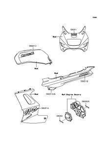 ZX1100 Наклейки
