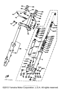 XVZ12DL Передняя вилка