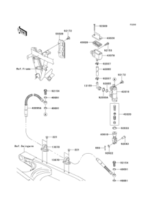KLX250 Задний торм цилиндр