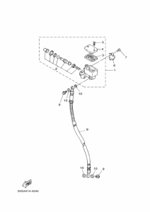 XC125V YJ125X Передний тормозной цилиндр