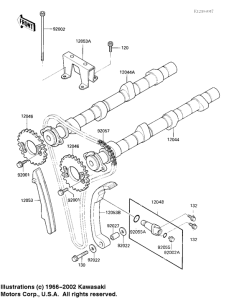 ZX900 Camshafts / chain / tensioner