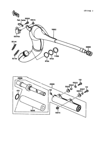 KX125 Глушитель
