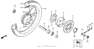 XL80S Переднее колесо