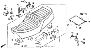 CM400 Сиденье