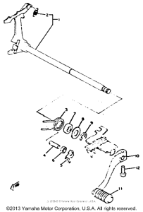 XS650H Shift shaft pedal