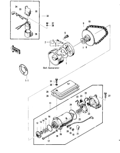 KZ400 Starter motor / starter clutch