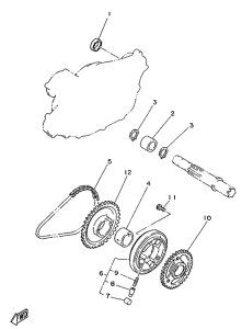 SR250SP Муфта стартера